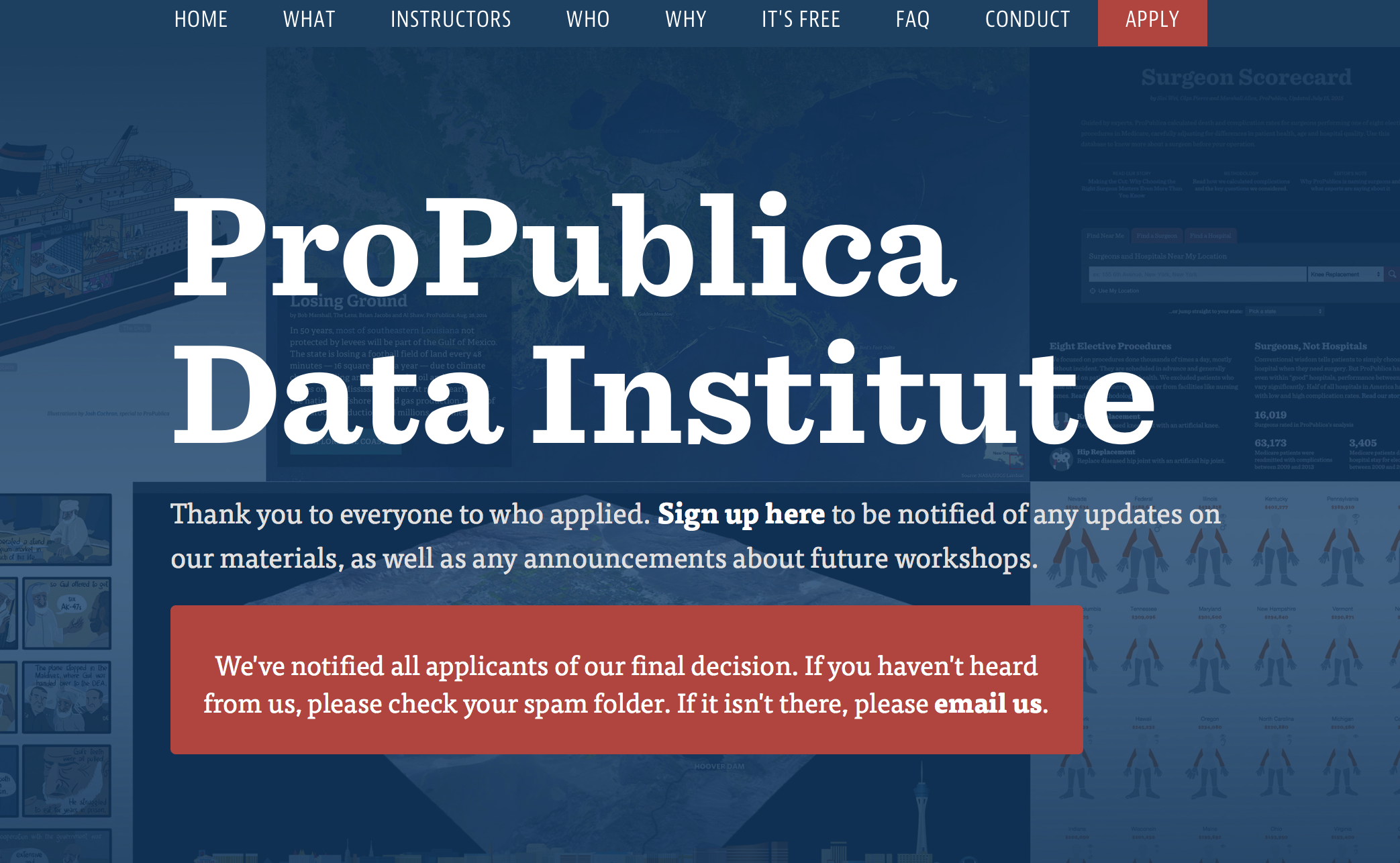 Journalism grad accepted to 2017 ProPublica Data Institute