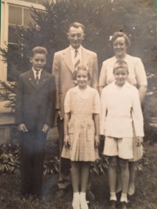 Norman Zercher, 8, bottom right with his sister Morjorie, bottom middle, 8, and his brother Wilson, bottom left, 11.