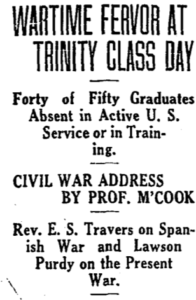 A screen grab of a Hartford Courant article title published on Sunday, June 16, 1918.